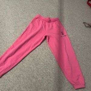 pink playboy sweats
